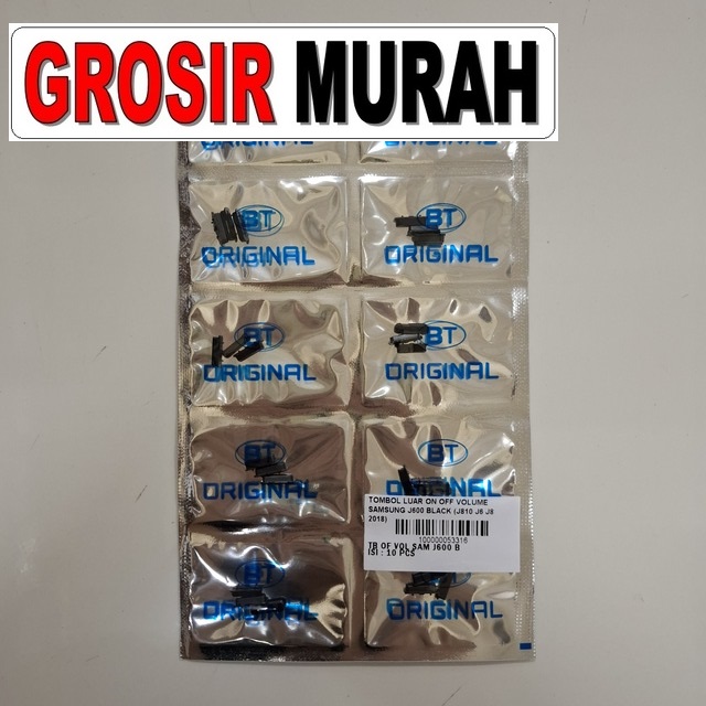 Tombol Luar On Off Volume Samsung J600 Black (j810 J6 J8 2018)