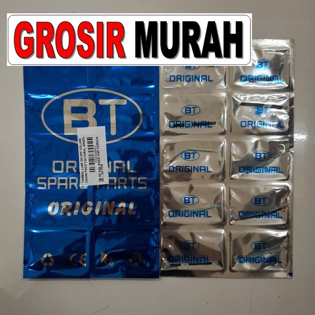 Tombol Luar On Off Volume Poco C40 Coral Green – Cocok dan kuat
