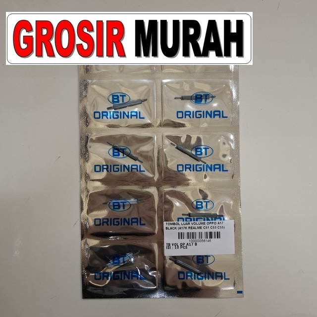 Tombol Luar Volume Oppo A17 Black (a17k Realme C51 C53 C55)