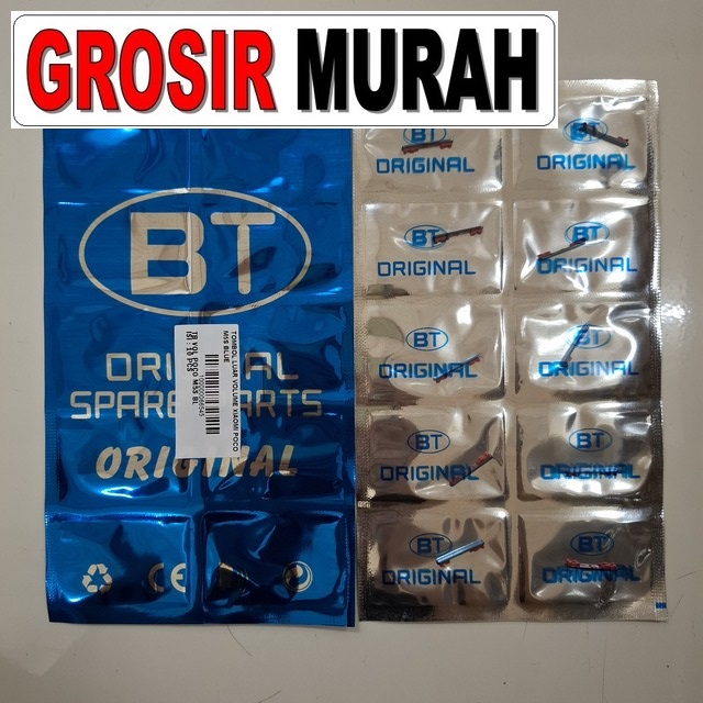 Tombol Luar Volume Poco M5S Biru OEM – Presisi dan kuat