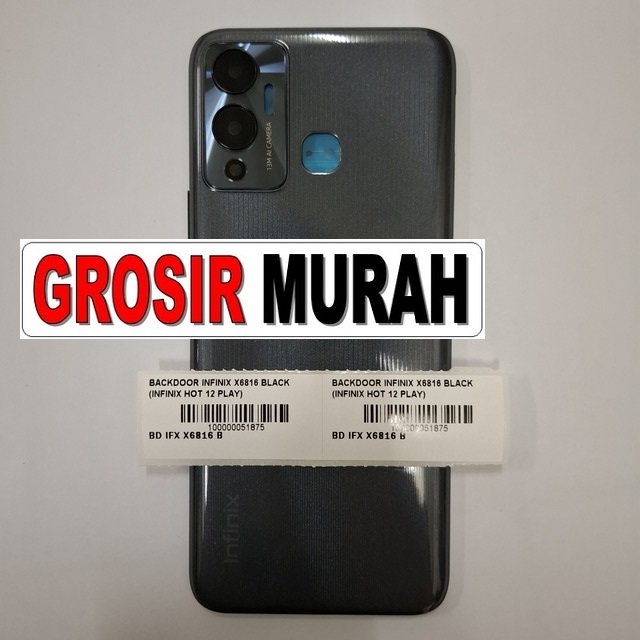 Backdoor Infinix X6816 Black (Infinix Hot 12 Play)
