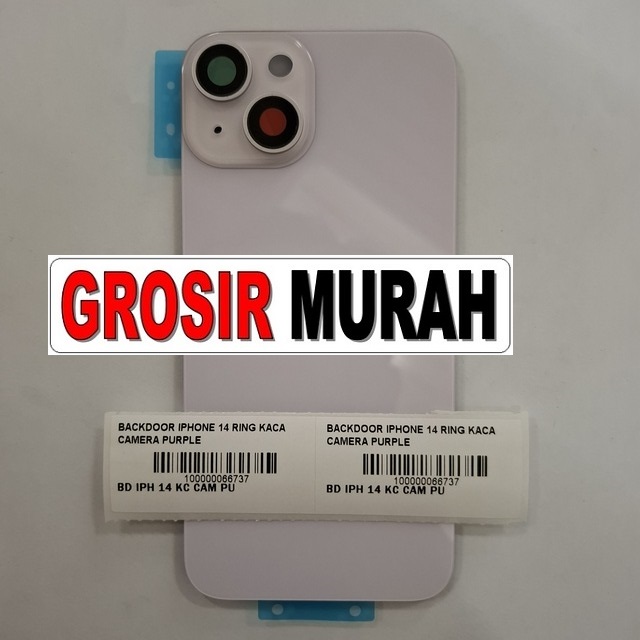 Backdoor iPhone 14 Ring kaca kamera Purple