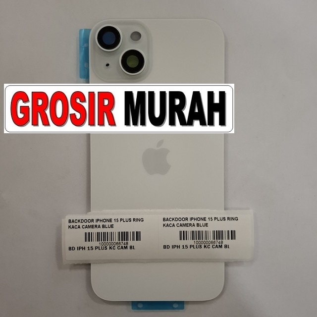 Backdoor iPhone 15 Plus Ring kaca kamera Blue