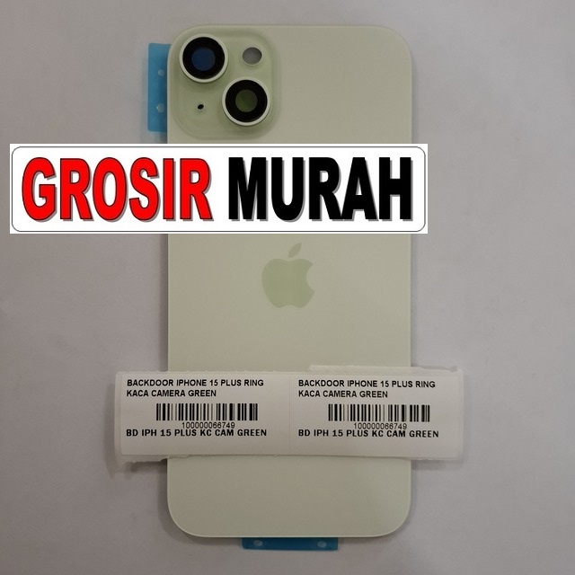 Backdoor iPhone 15 Plus Ring kaca kamera Green