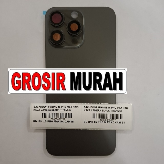 Backdoor iPhone 15 Pro Max Black Titanium fullset