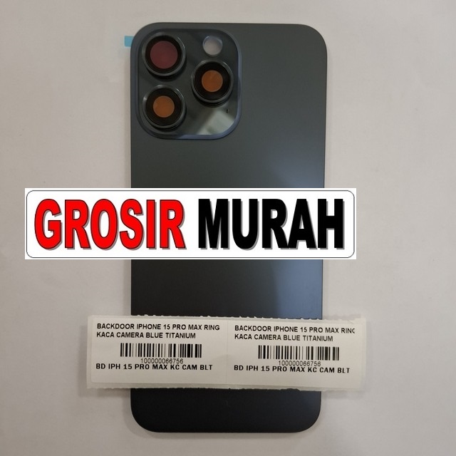Backdoor iPhone 15 Pro Max Blue Titanium fullset