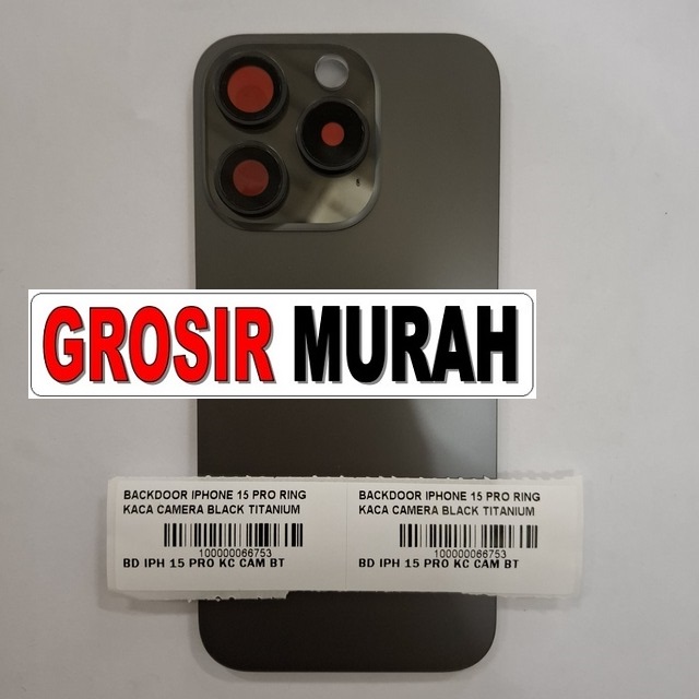 Backdoor iPhone 15 Pro Black Titanium fullset