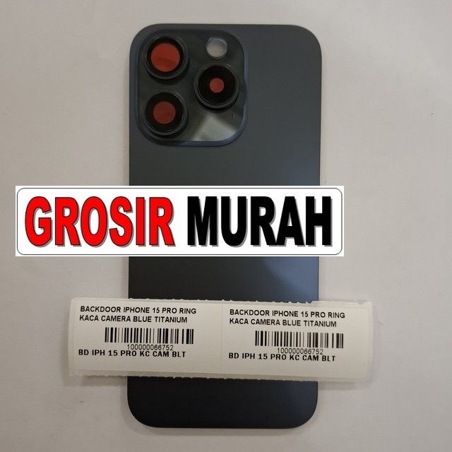 Backdoor iPhone 15 Pro Blue Titanium fullset