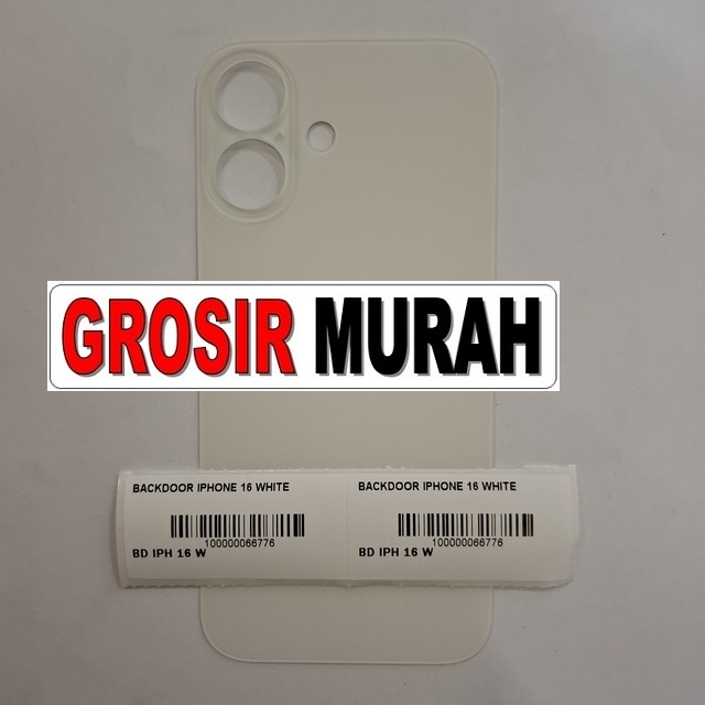 Backdoor iPhone 16 Warna Putih