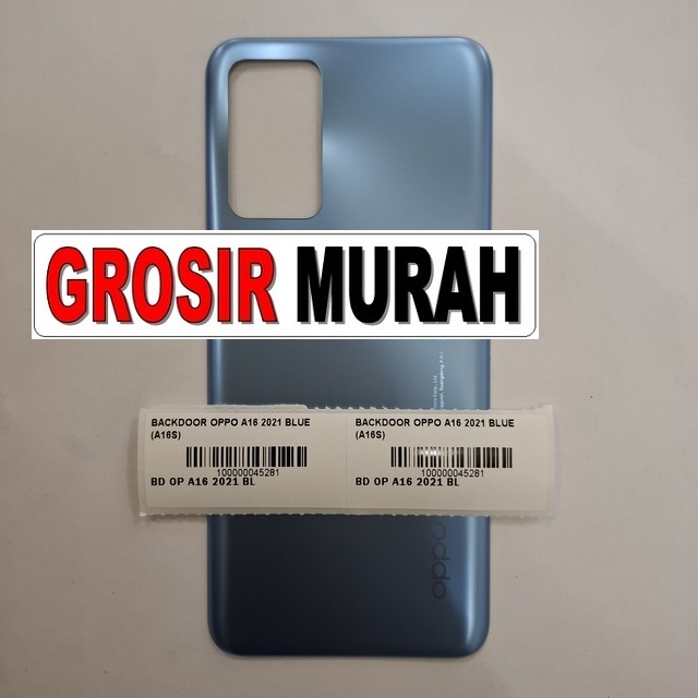Backdoor Oppo A16 2021 Blue (A16S)