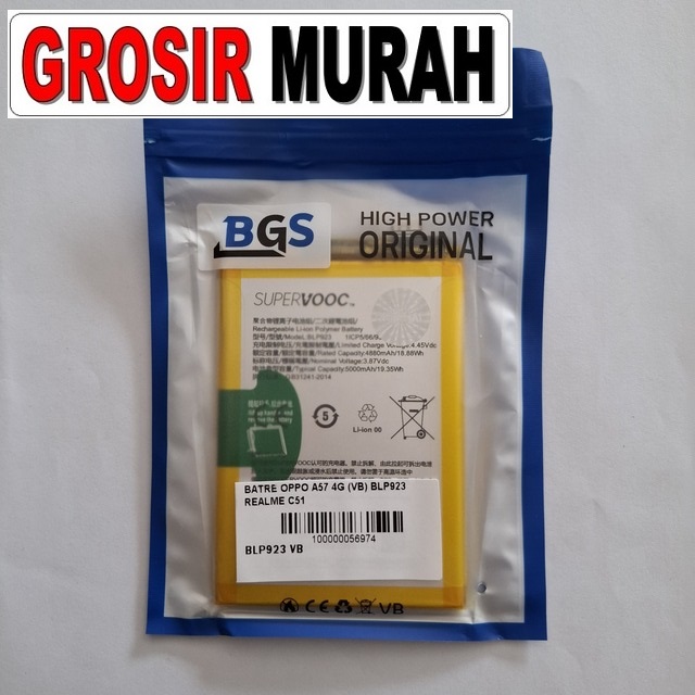 Batre Oppo A57 4g (vb) Blp923 Realme C51