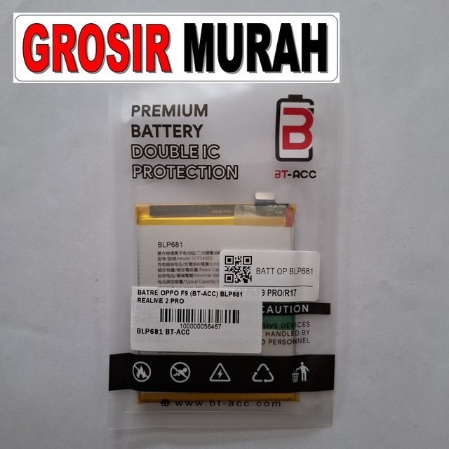 Batre Oppo F9 BLP681 Kompatibel Realme 2 Pro