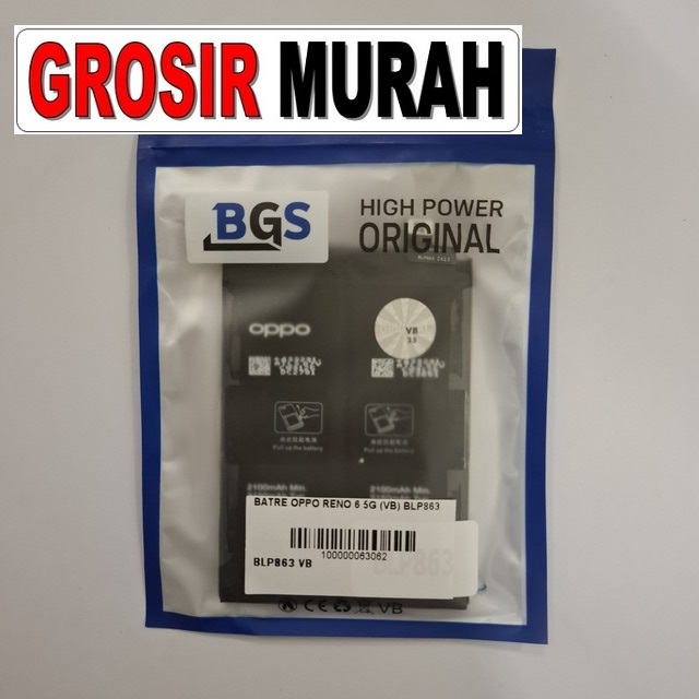 Batre Oppo Reno 6 5g (vb) Blp863