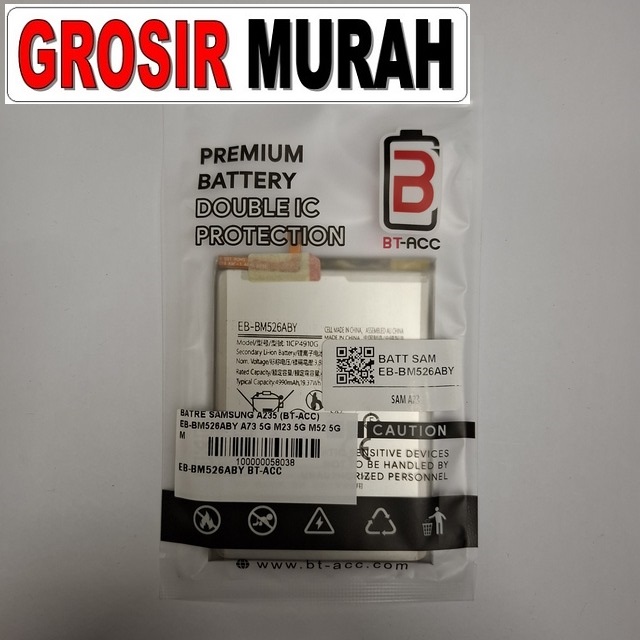 Batre Samsung A235 (bt-acc) Eb-bm526aby A73 5g M23 5g M52 5g M53 5g