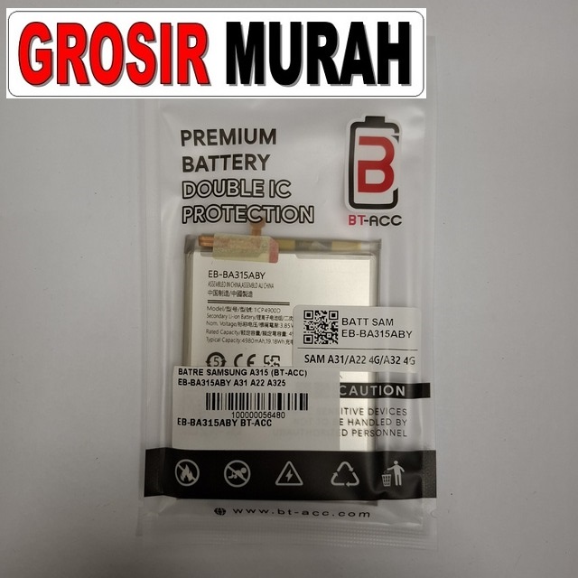 Batre Samsung A315 (bt-acc) Eb-ba315aby A31 A22 A325