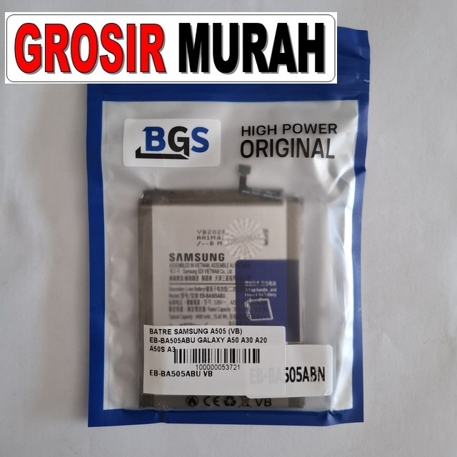 Batre Samsung A505 (vb) Eb-ba505abu Galaxy A50 A30 A20 A50s A30s