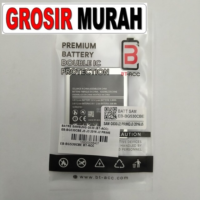 Batre Samsung G530 (bt-acc) Eb-bg530cbe J5 J3 2016 J2 Prime