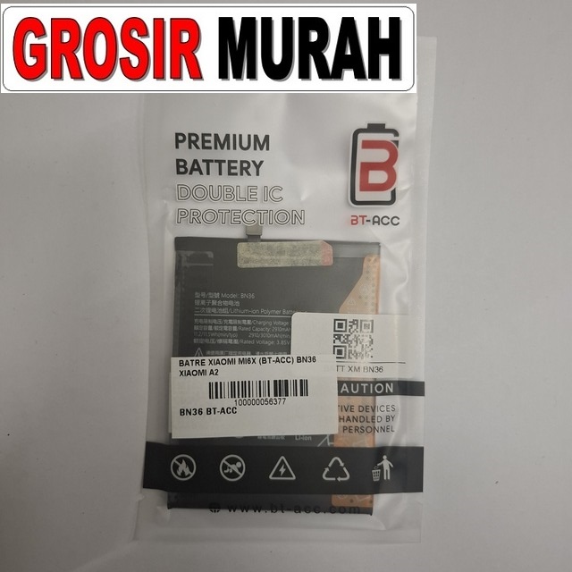 Batre Xiaomi Mi6x (bt-acc) Bn36 Xiaomi A2