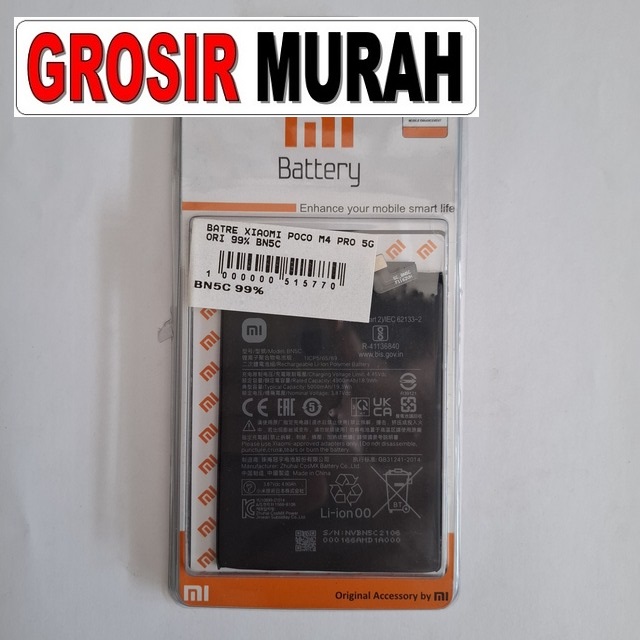 Batre Xiaomi Poco M4 Pro 5g (99%) Bn5c