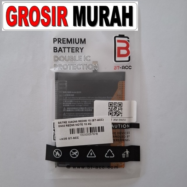 Batre Xiaomi Redmi 10 (bt-acc) Bn50 Redmi Note 10 4g