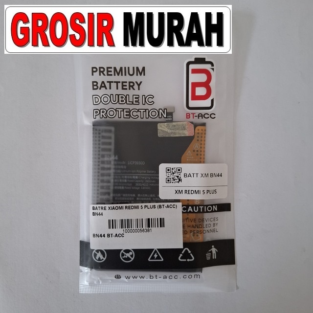 Batre Xiaomi Redmi 5 Plus (bt-acc) Bn44