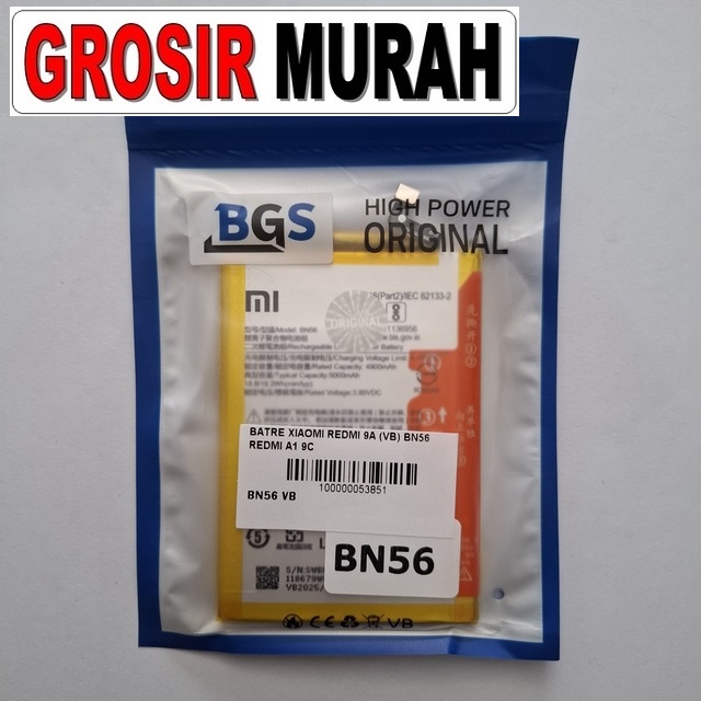Batre Xiaomi Redmi 9a (vb) Bn56 Redmi A1 9c