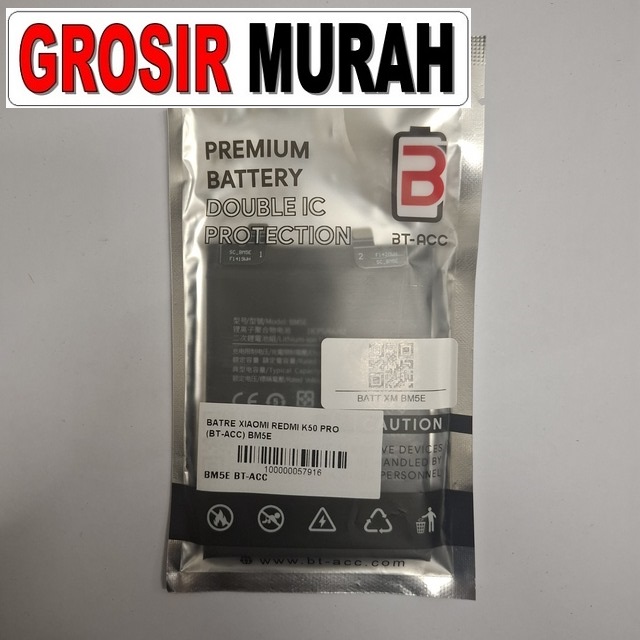 Batre Xiaomi Redmi K50 Pro (bt-acc) Bm5e