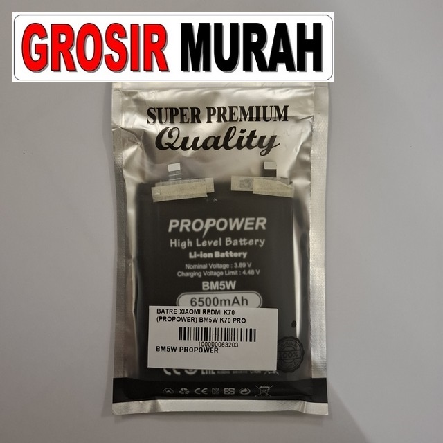 Batre Xiaomi Redmi K70 BM5W Propower Kompatibel Redmi K70 Pro