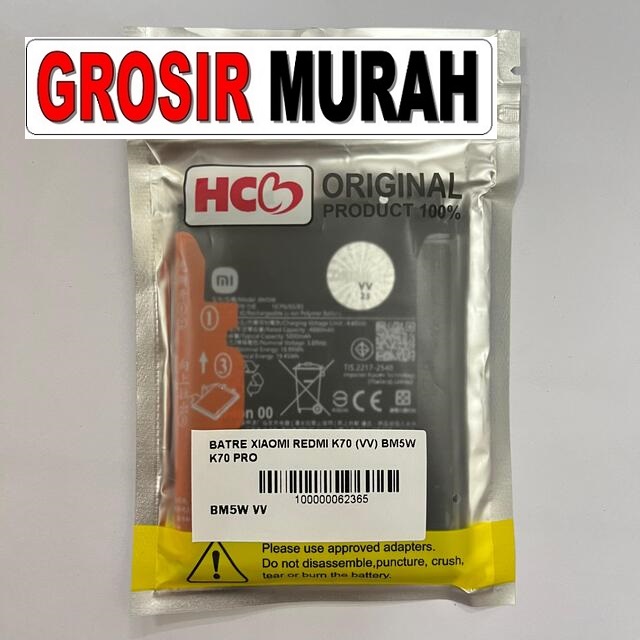 Batre Xiaomi Redmi K70 (vv) Bm5w K70 Pro