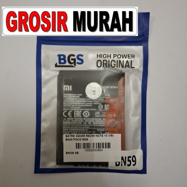 Batre Xiaomi Redmi Note 10 (vb) Bn59 Poco M5s