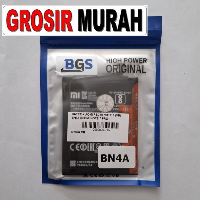 Batre Xiaomi Redmi Note 7 (vb) Bn4a Redmi Note 7 Pro