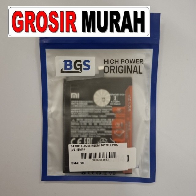 Batre Xiaomi Redmi Note 8 Pro (vb) Bm4j
