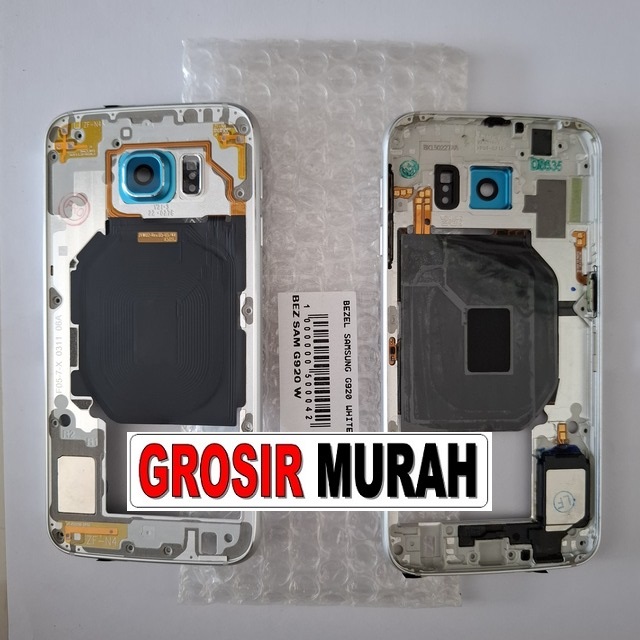 Bezel Samsung G920 White S6