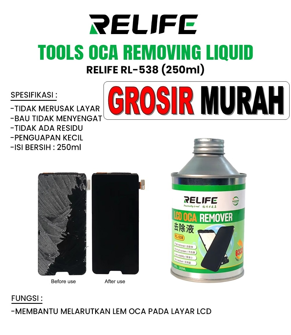 Tool Cairan Pembersih Lem Relife Rl-538 250ml