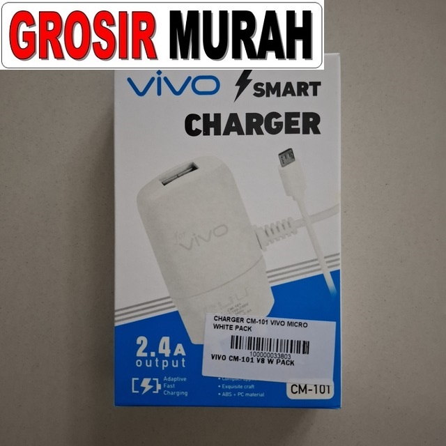 Charger Cm-101 Vivo Micro White Pack