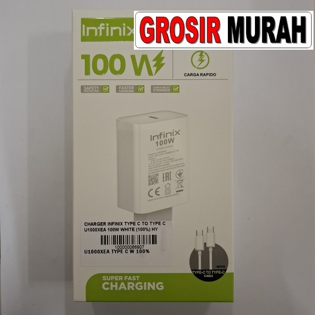 Charger Infinix Type C U1000XEA 100W Hyper Charge