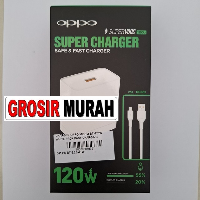 Charger Oppo Micro Bt-120w White Pack Fast Charging