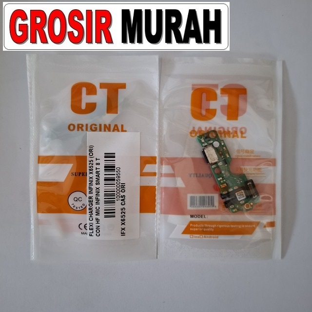Flexi Charger Infinix X6525 (ori) Con Hf Mic Infinix Smart 8 Tecno Spark Go 2024 X6528 Hot 40i