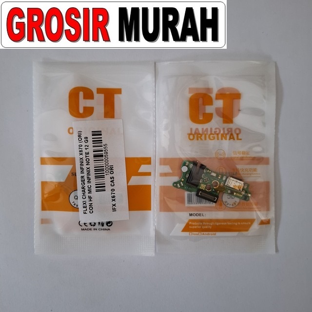 Flexi Charger Infinix X670 (Ori) Con Hf Mic Infinix Note 12 G96 Note 12 Turbo