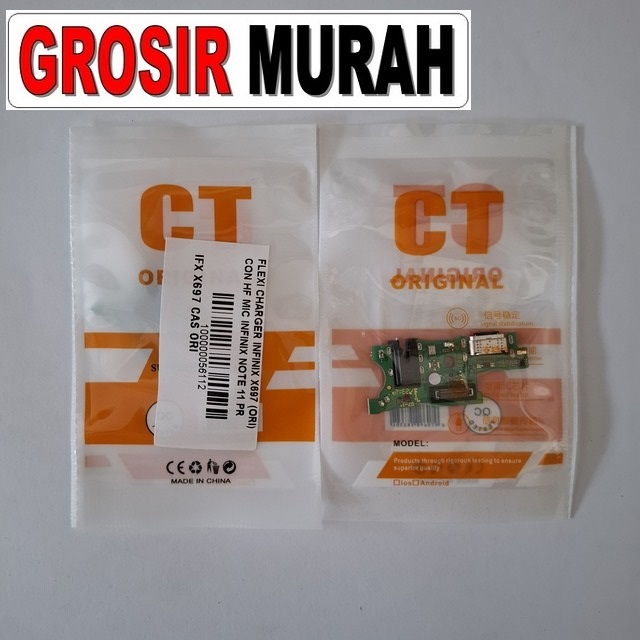 Flexi Charger Infinix X697 (ori) Con Hf Mic Infinix Note 11 Pro X698 Note 11s