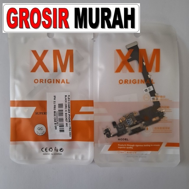Flexi Charger Iphone 11 Pro Max Black (ori) Ic Socket Mic