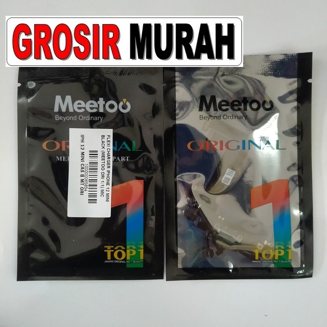 Flexi Charger Iphone 12 Mini Black (meetoo Ori 1:1) Mic