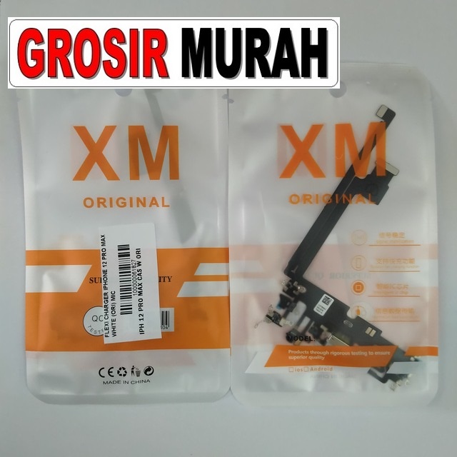 Flexi Charger Iphone 12 Pro Max White (ori) Mic