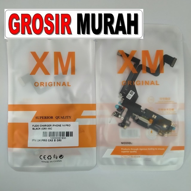 Flexi Charger Iphone 14 Pro Black (ori) Mic