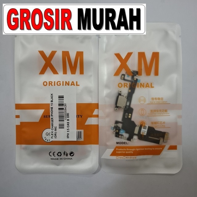 Flexi Charger iPhone 15 Black Ori