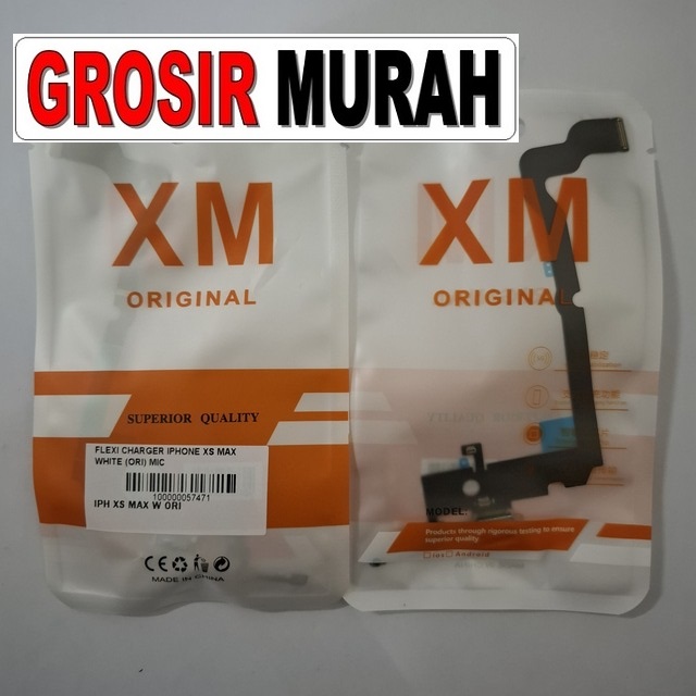 Flexi Charger Iphone Xs Max White (ori) Mic