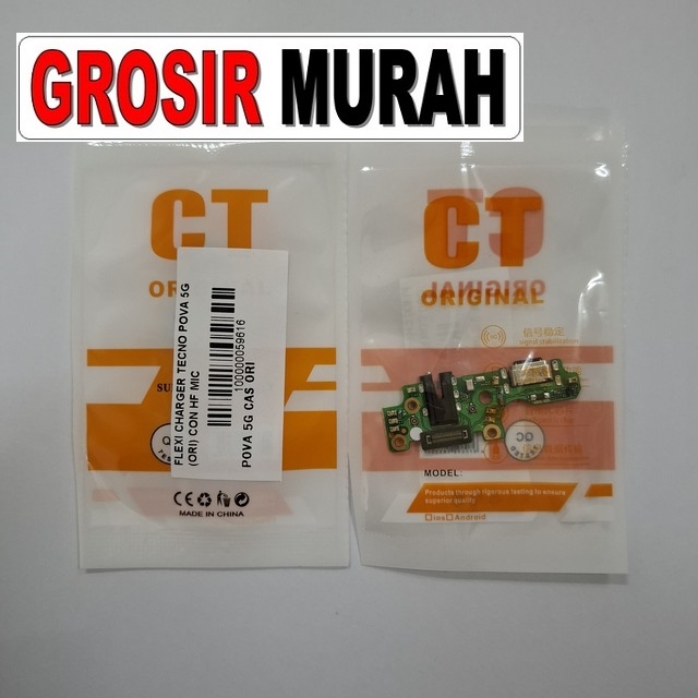 Flexi Charger Tecno Pova 5g (ori) Con Hf Mic