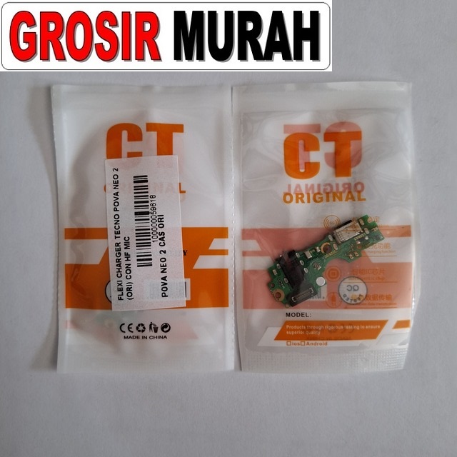 Flexi Charger Tecno Pova Neo 2 (ori) Con Hf Mic