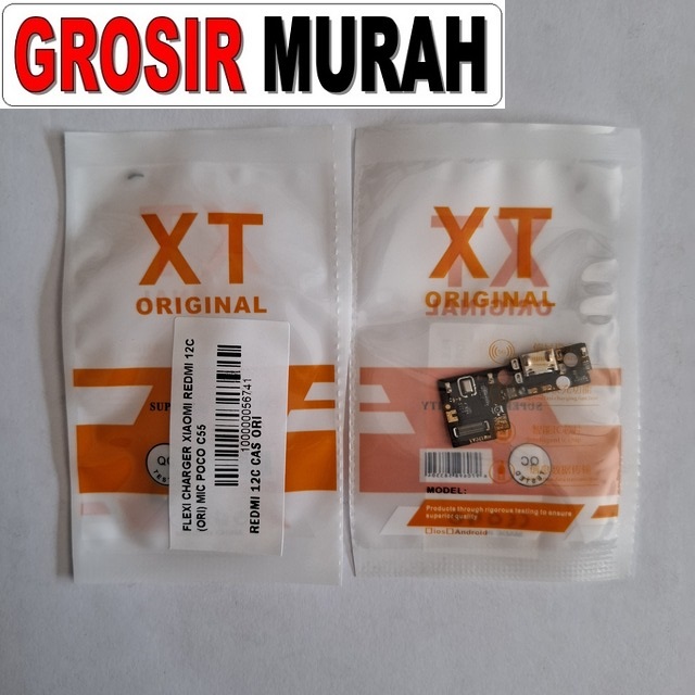 Flexi Charger Xiaomi Redmi 12C (Ori) Mic Poco C55