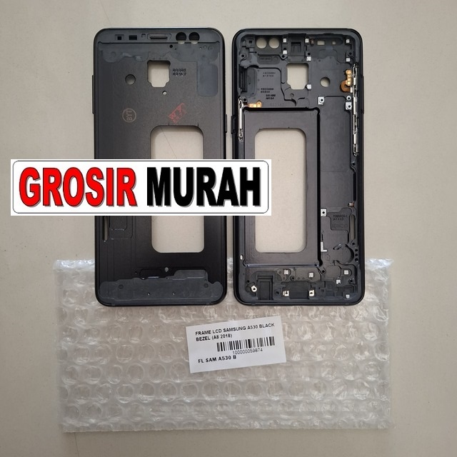 Frame Lcd Samsung A530 Black Bezel (a8 2018)